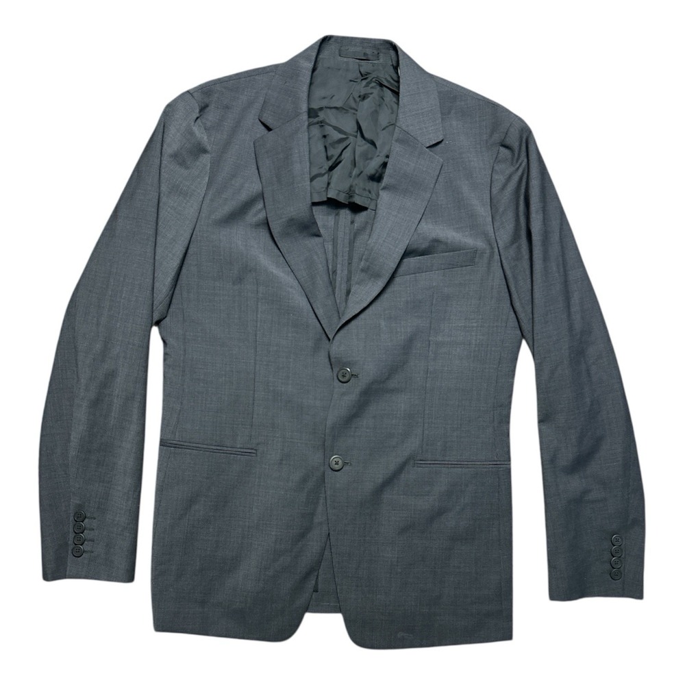 Men's Theory Single Vent‎ 2 Button Blazer Gray Simons Performance 40R